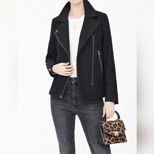 CCO Banana Republic Wool Blend Moto Jacket